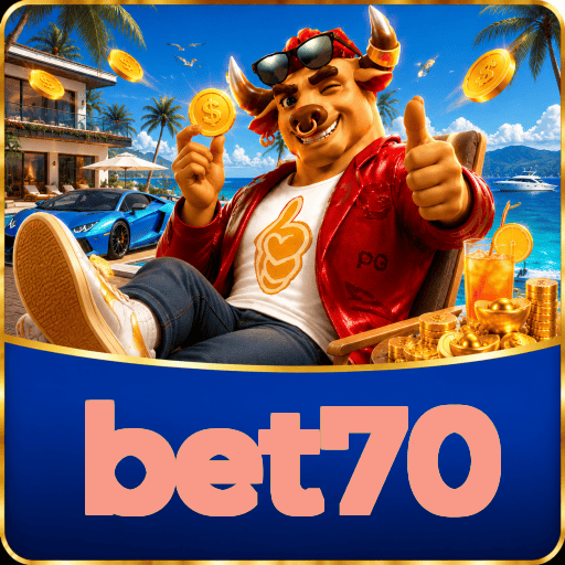 bet70 Logo - Bônus com Rollover Justo